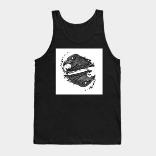 Crow design Tank Top